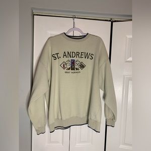 Xxl vintage embroidered gold sweatshirt